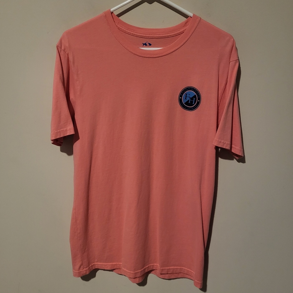 Fish Hippie Seersucker and Saltwater T-Shirt - Size Medium